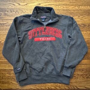 #628 WITTENBERG TIGERS (JANSPORT) Gray Wittenberg Tigers Men's QUARTER ZIP